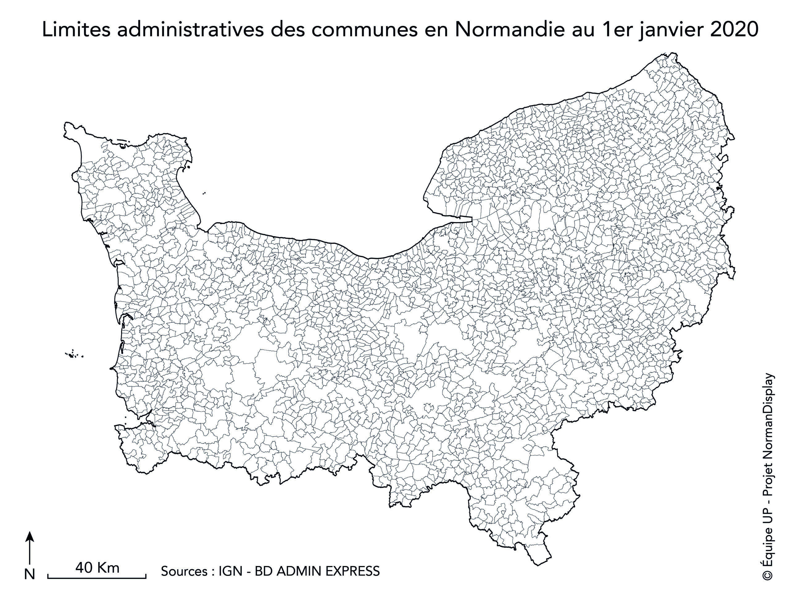 Carte des communes, 2020